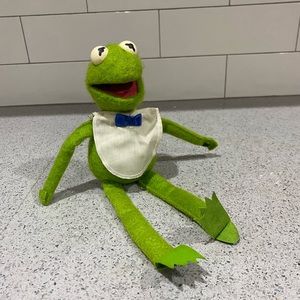 Vintage Kermit The Frog Jim Henson Muppet Doll Fisher Price Plush Toy 1976 12”